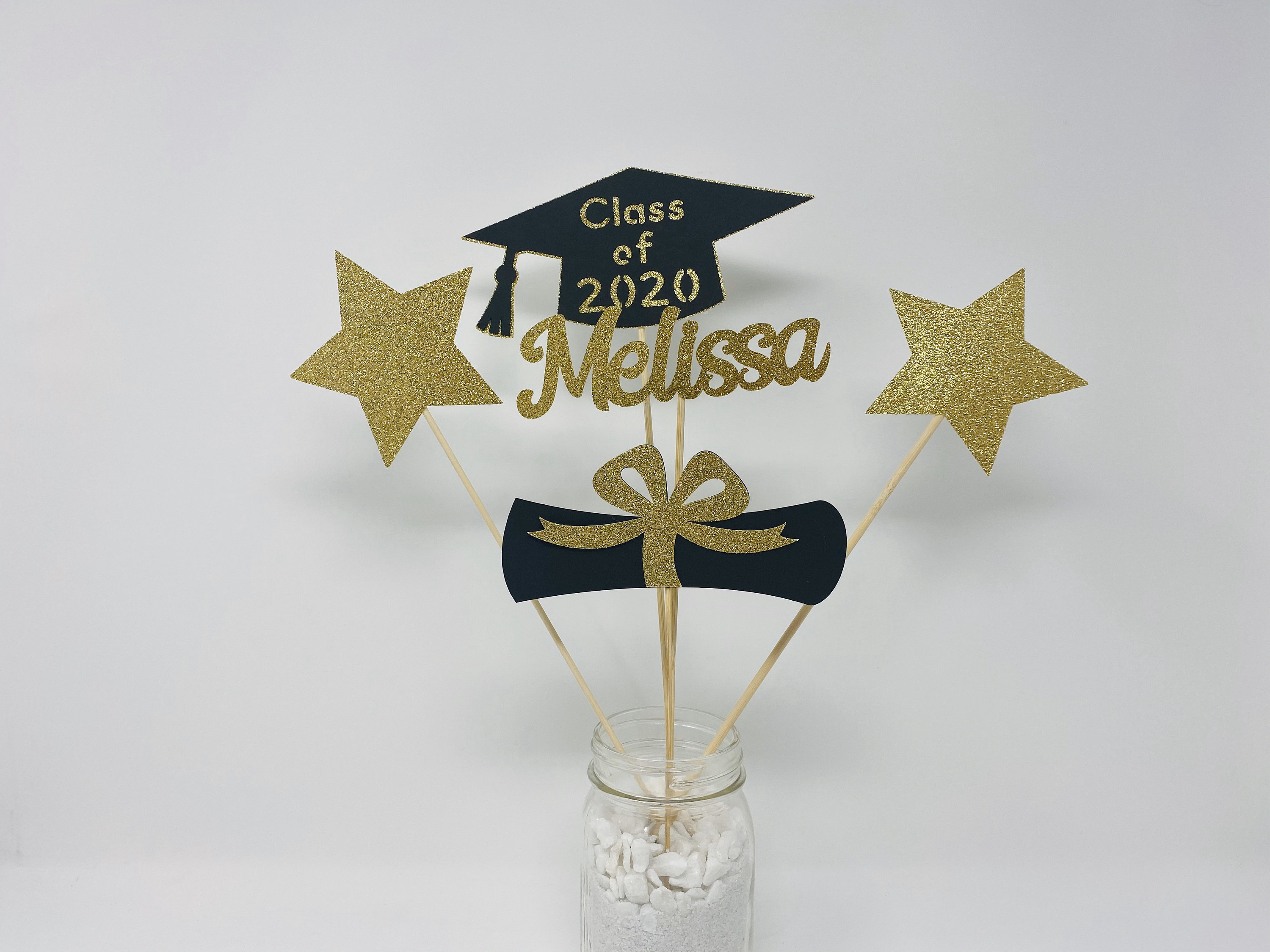 #034;2023" or "2024" Graduation Centerpiece Table