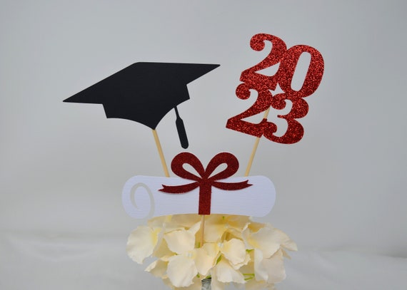 2023 Graduation decorations, Graduation Centerpiece Sticks, class of 2023, Graduation party Decoration, 2023 picks, Graduation Decor 2023