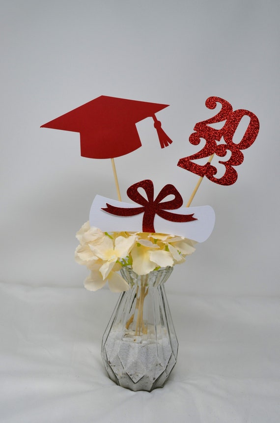 2024 Graduation decorations, Graduation Centerpiece Sticks, class of 2024, Graduation party Decoration, 2024 picks, Graduation Decor 2024