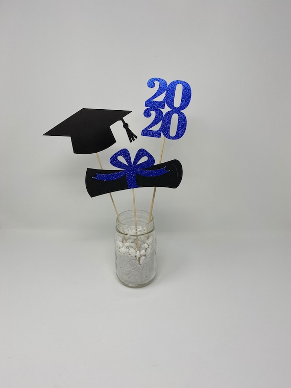 Graduation party decorations 2021, Graduation Centerpiece Sticks, Grad ,Cap ,Diploma , class of 2021, graduation decorations, prom 2021