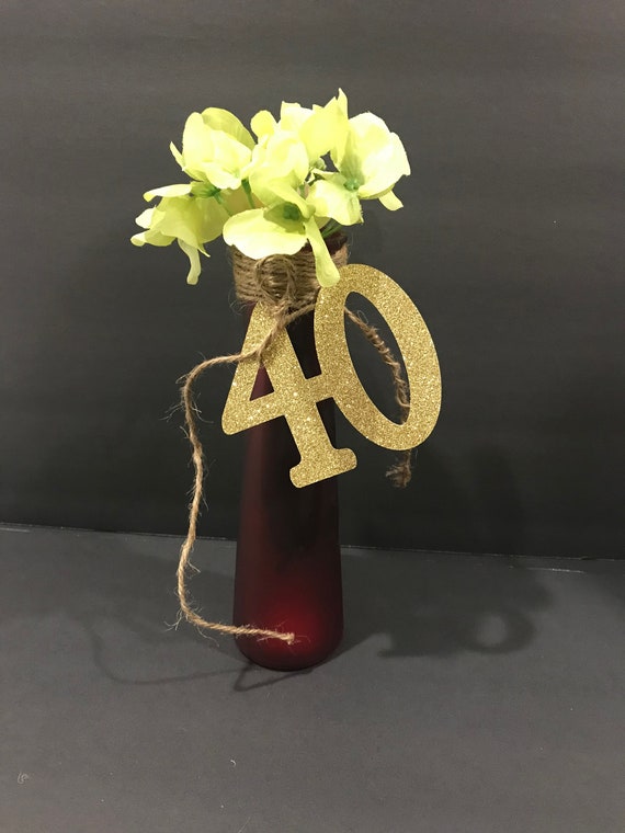 Cutout 40 number, 40 anniversary, 40th Decor, 40 cutout, 40 Birthday