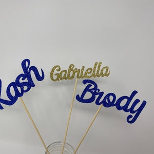Personalized Name, Name Sticks, Personalized Name Centerpiece Sticks, Party Decorations, Customized Name image 3