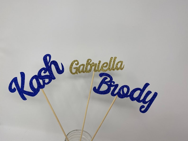 Personalized Name, Name Sticks, Personalized Name Centerpiece Sticks, Party Decorations, Customized Name image 3