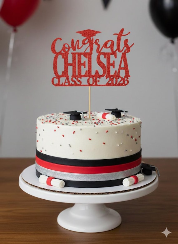 Graduation party decorations 2026, Graduation Cake Topper, Personalized Graduation cake topper, Graduation Party decor 2026, Congrats Grad