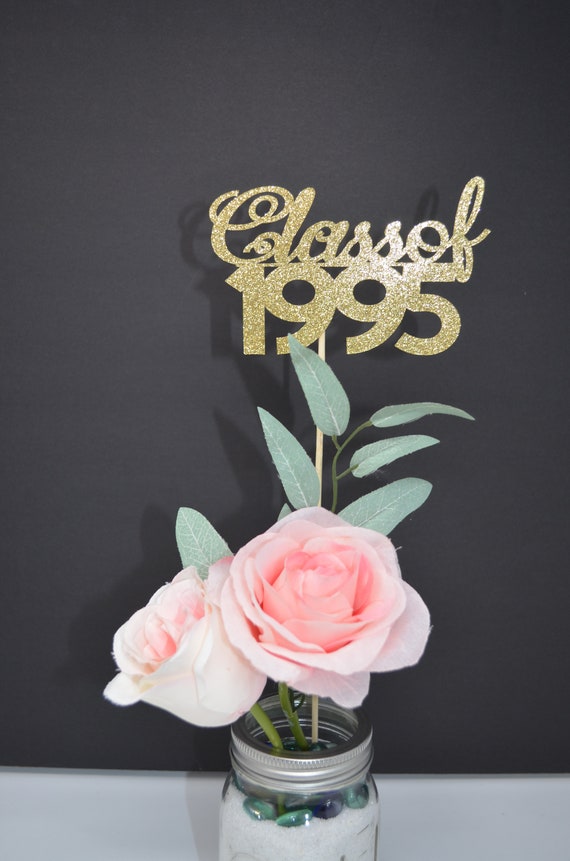 Class of 1995, Class Reunion Centerpiece, 25 years class Anniversary, 25th Celebration, Centerpieces, Class Reunion Decoration, Year 1995