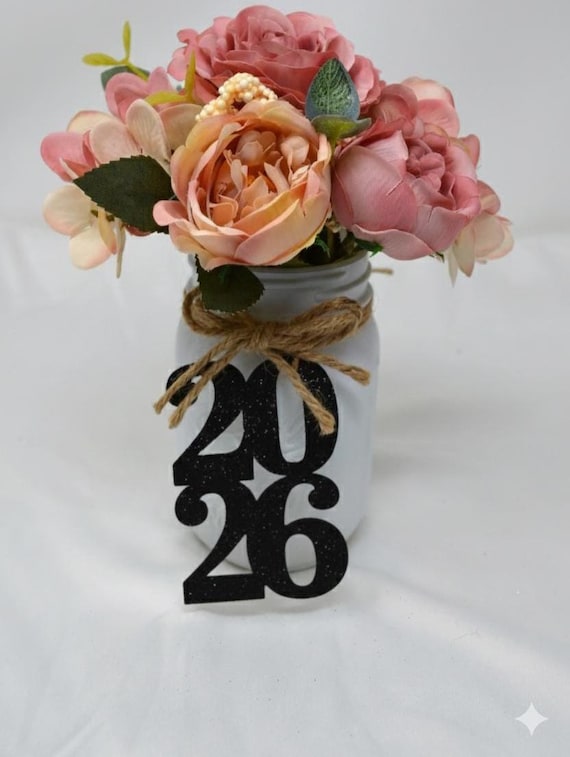 Graduation party decorations 2026, Graduation Cut outs, 2026 Mason jar tags , class of 2026, Graduation Decoration, 2026 tags, 2026 cut out