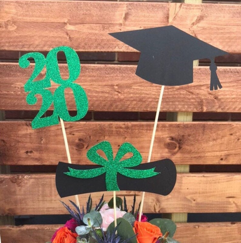 Graduation party decorations 2021 Cap class of 2021 graduation decorations Graduation Centerpiece Sticks Diploma Grad prom 2021