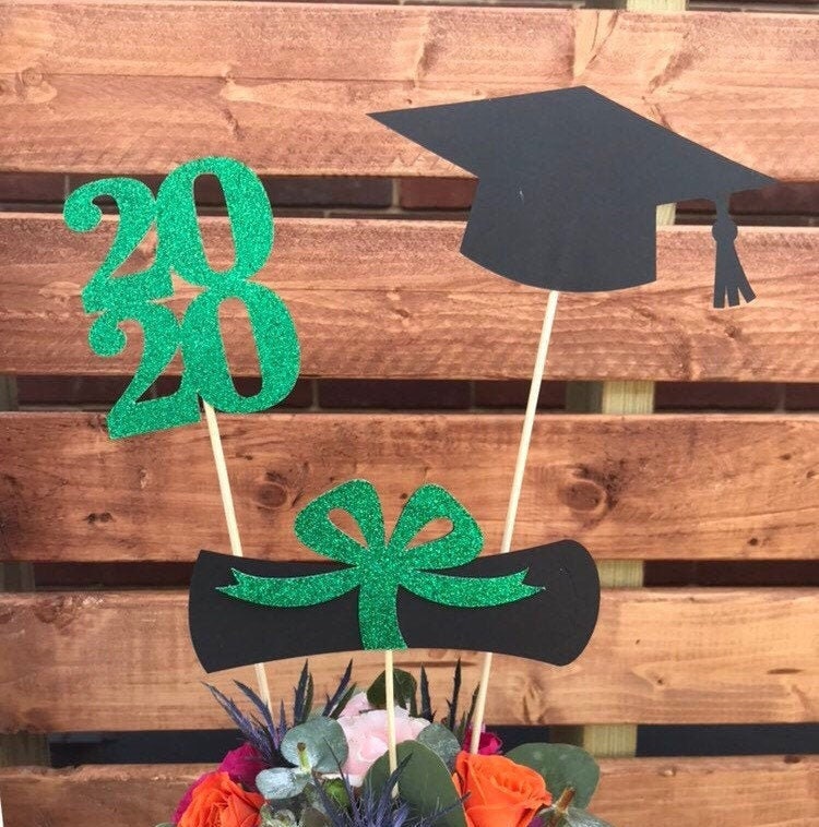 2024 Graduation decorations, Graduation Centerpiece Sticks, class of 2024,  Graduation party Decoration, 2024 picks, Graduation Decor 2024