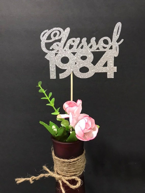 Class of 1984, Class Reunion Centerpiece, 35 years class Anniversary, 35th Celebration, Centerpieces, Class Reunion Decoration