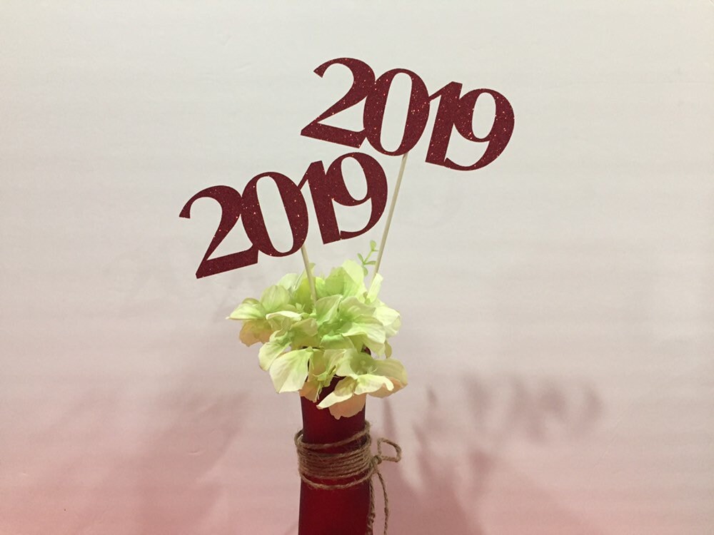 2024 Graduation decorations, Graduation Centerpiece Sticks, class of 2024,  Graduation party Decoration, 2024 picks, Graduation Decor 2024