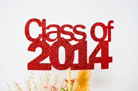 Class of 2014, 2014 Class Reunion Centerpiece, High School Reunion, 10th Reunion, Centerpieces, Class Reunion Decoration, Class of 2014 sign