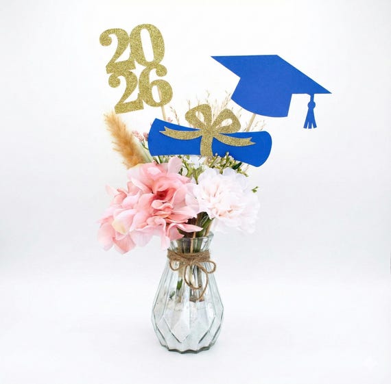 2026 Graduation decorations, Graduation Centerpiece Sticks, class of 2026, Graduation party Decoration, 2026 picks, Graduation 2026