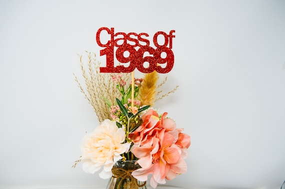 Class of 1969, Class Reunion Centerpiece, 55 years class reunion, 55th Reunion, Centerpieces, Class Reunion Decoration, 1969 Class reunion