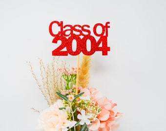 Class of 2004, 2004 Class Centerpiece, High School Reunion, 20th Reunion, Centerpieces, Class Reunion Decoration, 2004 school Reunion