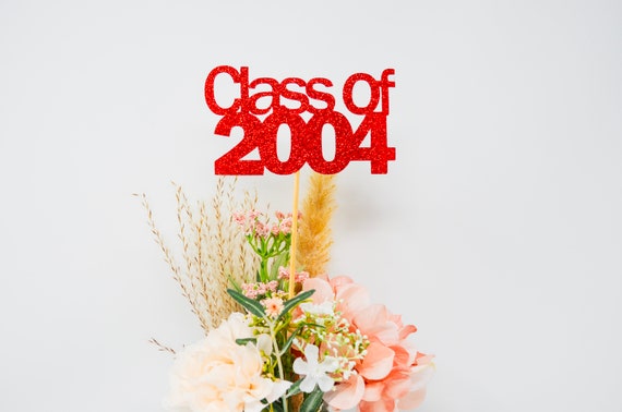 Class of 2004, 2004 Class Centerpiece, High School Reunion, 20th Reunion, Centerpieces, Class Reunion Decoration, 2004 school Reunion