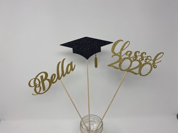 Graduation party decorations 2021, Graduation Centerpiece Sticks, class of 2021, graduation decorations, prom 2021, Graduation 2021 decor
