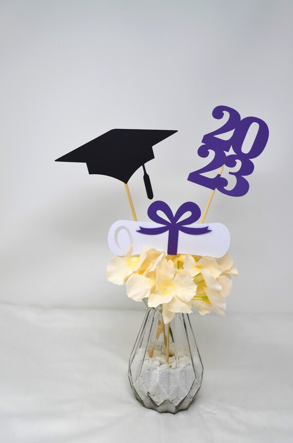 2024 Graduation decorations, Graduation Centerpiece Sticks, class of 2024, Graduation party Decoration, 2024 picks, Graduation Decor 2024