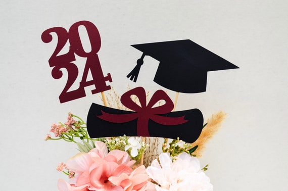 2024 Graduation decorations, Graduation Centerpiece Sticks, class of 2024, Graduation party Decoration, 2024 picks, Graduation Decor 2024