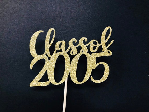 Class of 2005, Class Reunion Centerpiece, 15 years class Anniversary, 15th Celebration, Centerpieces, Class Reunion Decoration, year 2005