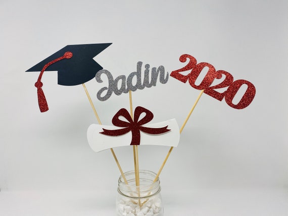 Graduation party decorations 2022, Graduation Centerpiece Sticks, Grad 2022, custom name centerpiece, Graduation table decor, Class of 2022