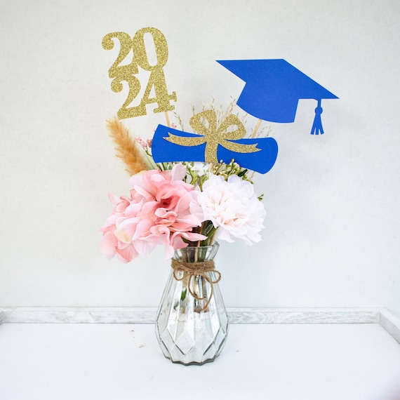 2024 Graduation decorations, Graduation Centerpiece Sticks, class of 2024, Graduation party Decoration, 2024 picks, Graduation Decor 2024