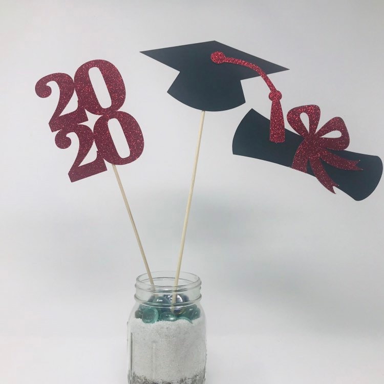 2024 Graduation decorations, Graduation Centerpiece Sticks, class of 2024,  Graduation party Decoration, 2024 picks, Graduation Decor 2024