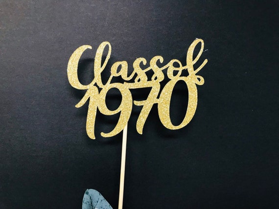 Class of 1970, Class Reunion Centerpiece, 50 years class Anniversary, 50th Celebration, Centerpieces, Class Reunion Decoration, year 1970