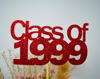 Class of 1999, 1999 Class Reunion Centerpiece, 25th Reunion, High School Reunion, 25th Celebration, Centerpieces, Class Reunion Decoration