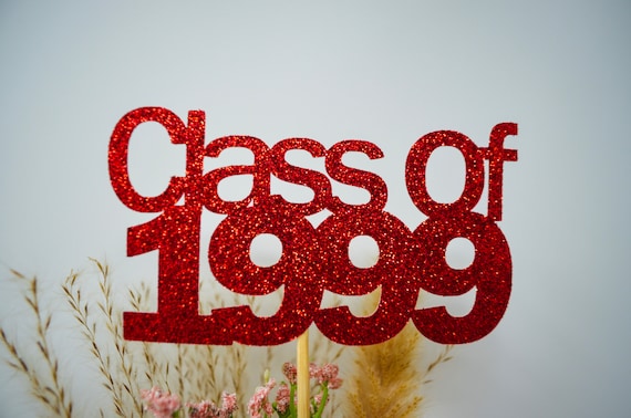 Class of 1999, 1999 Class Reunion Centerpiece, 25th Reunion, High School Reunion, 25th Celebration, Centerpieces, Class Reunion Decoration