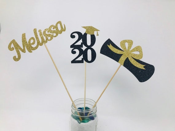 ALL GLITTER, Graduation party decorations 2024, Graduation Centerpiece Sticks, Grad 2024, custom name centerpiece, Class of 2024, 2024 sign