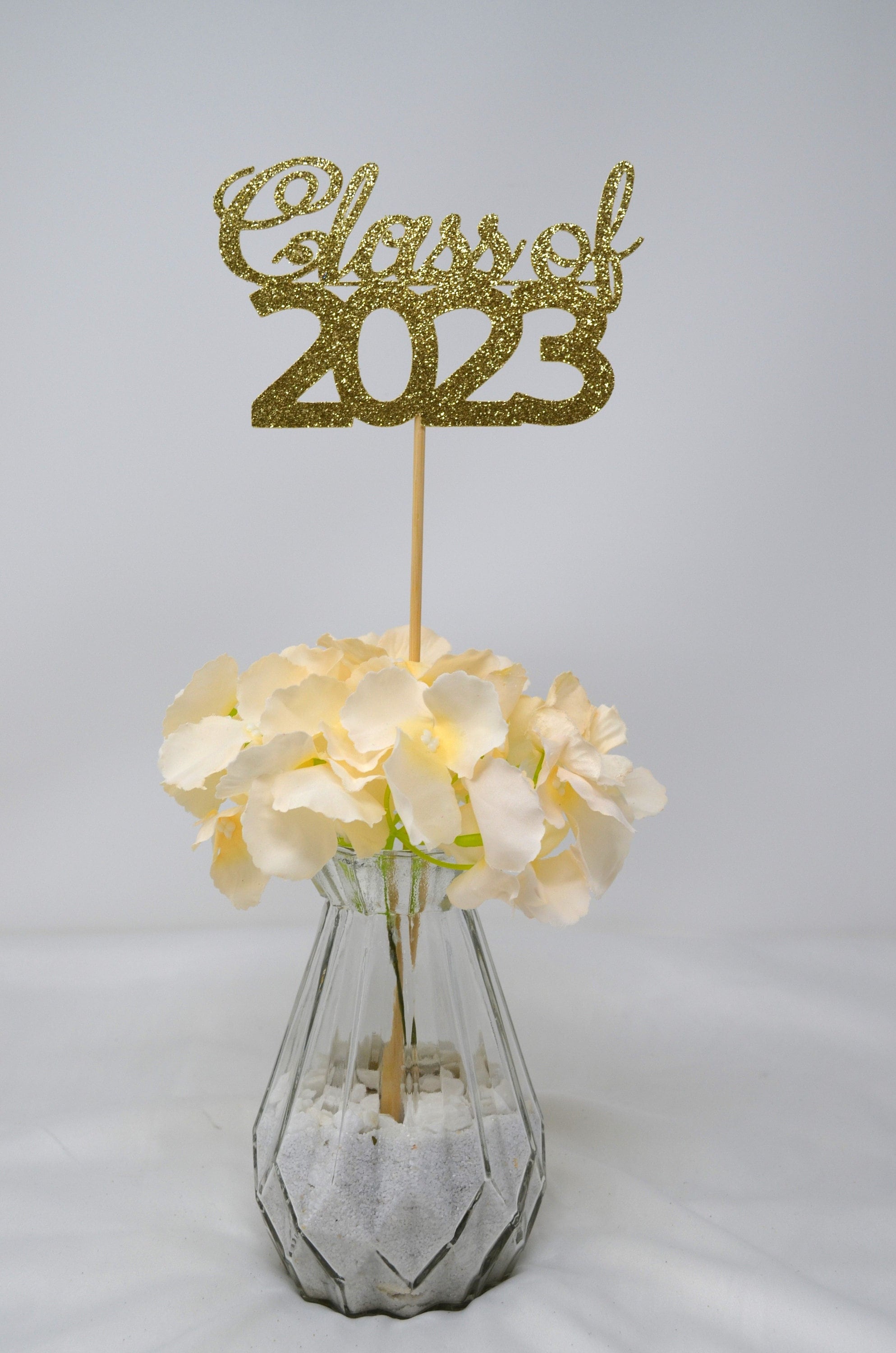 LANKBACK 2023 Graduation Centerpiece Sticks,Class of 2023 Table Toppers for Graduation Decorations,Graduation Party Centerpieces for Tables 12 Pieces