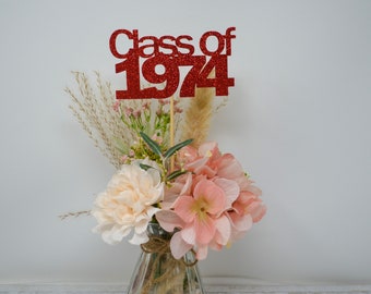 Class of 1974, Class Reunion Centerpiece, 50 years class Anniversary, 50th Celebration, Class Reunion Decoration, 1974 Class Reunion