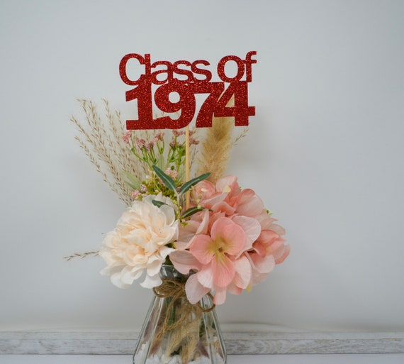 Class of 1974, Class Reunion Centerpiece, 50 years class Anniversary, 50th Celebration, Class Reunion Decoration, 1974 Class Reunion