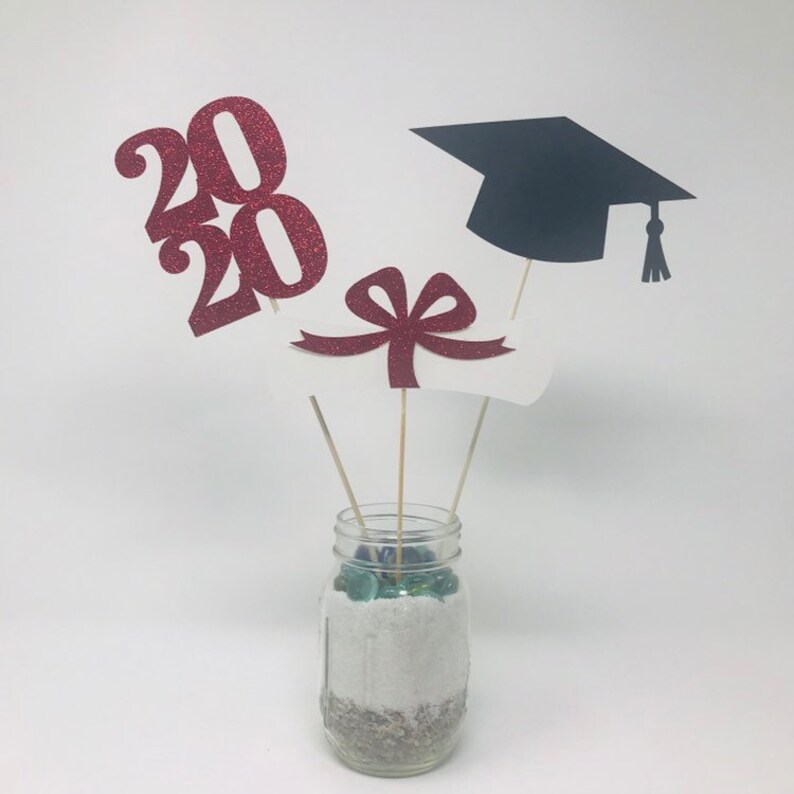 2022 Graduation Decorations Graduation Centerpiece Sticks Etsy