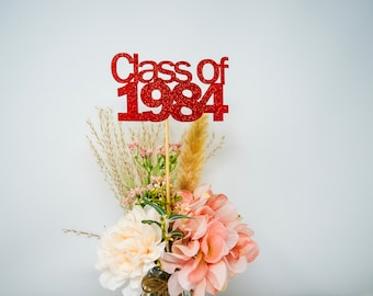 Class of 1984, 1984 Class Reunion Centerpiece, 35 years class Anniversary, 40th Reunion,  Class Reunion Decoration, 1984 High Scchol Reunion