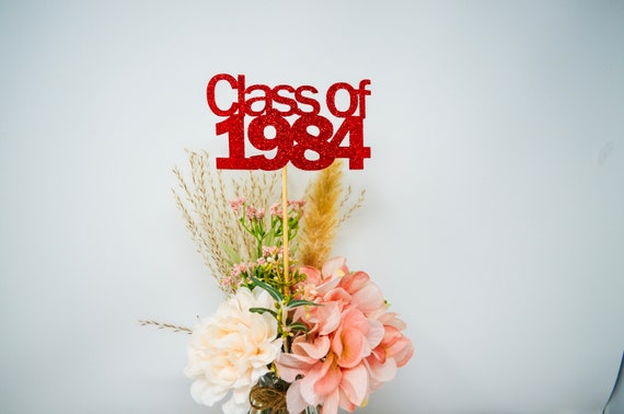 Class of 1984, 1984 Class Reunion Centerpiece, 35 years class Anniversary, 40th Reunion,  Class Reunion Decoration, 1984 High Scchol Reunion