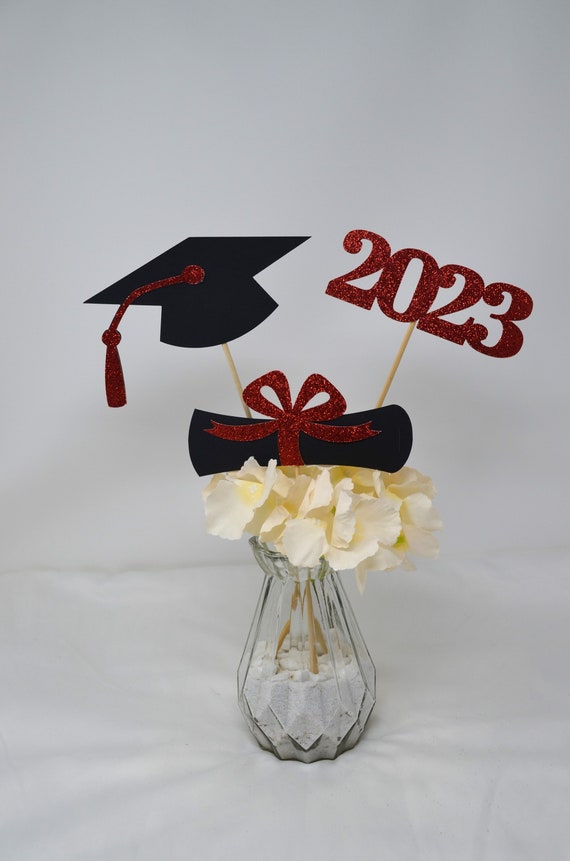 2023 Graduation decorations, Graduation Centerpiece Sticks, class of 2023, Graduation party Decoration, 2023 picks, Graduation Decor 2023