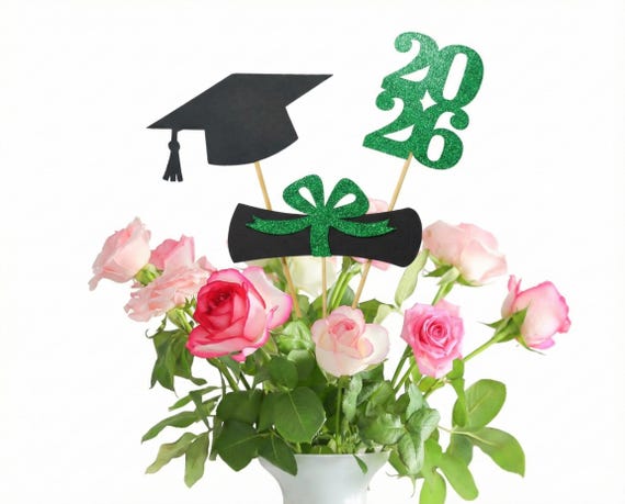 2026 Graduation decorations, Graduation Centerpiece Sticks, class of 2026, Graduation party Decoration, 2026 picks, Graduation 2026