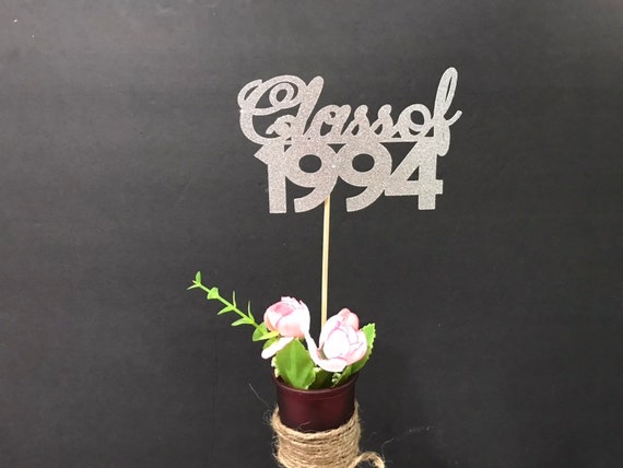 Class of 1994, Class Reunion Centerpiece, 25 years class Anniversary, 25th Celebration, Centerpieces, Class Reunion Decoration
