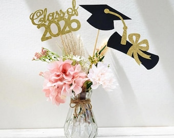 2026 Graduation decorations, Graduation Centerpiece Sticks, class of 2026, Graduation party Decoration, 2026 picks, Graduation 2026