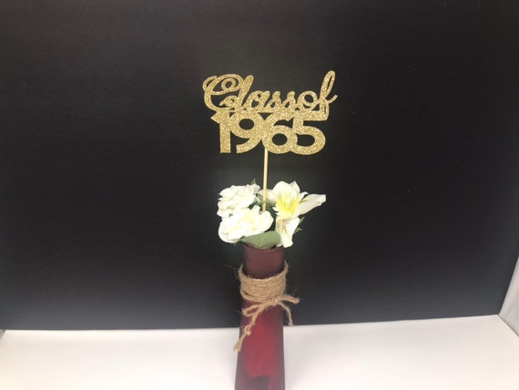 Class of 1965, Class Reunion Centerpiece, 55 years class Anniversary, 55th Celebration, Centerpieces, Class Reunion Decoration