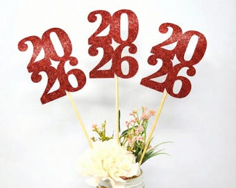 2026 Graduation decorations, Graduation Centerpiece Sticks, class of 2026, Graduation party Decoration, 2026 picks, Graduation Decor 2026