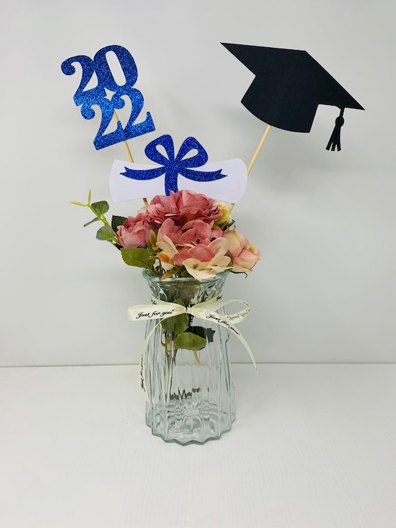 2022 Graduation decorations, Graduation Centerpiece Sticks, class of 2022, Graduation party Decoration, 2022 picks, Graduation Decor 2022