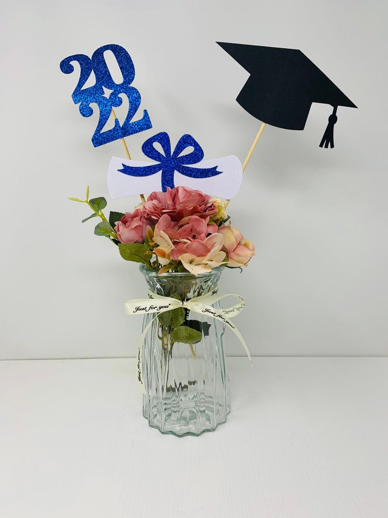 2022 Graduation Decorations Graduation Centerpiece Sticks Etsy