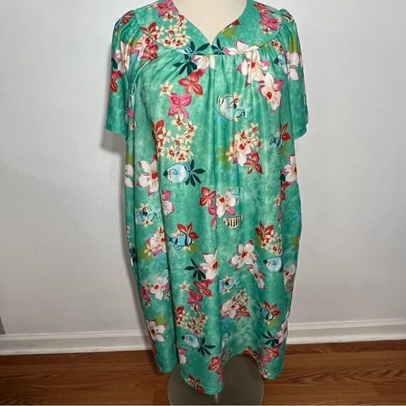 Vintage 80's Anthony Richards Green Floral Housed… - image 7