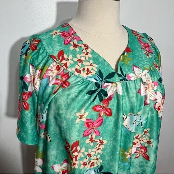 Vintage 80's Anthony Richards Green Floral Housed… - image 8
