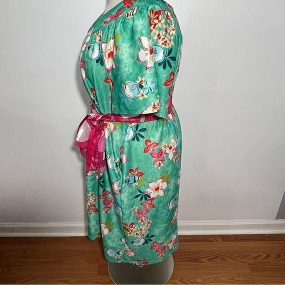 Vintage 80's Anthony Richards Green Floral Housed… - image 5