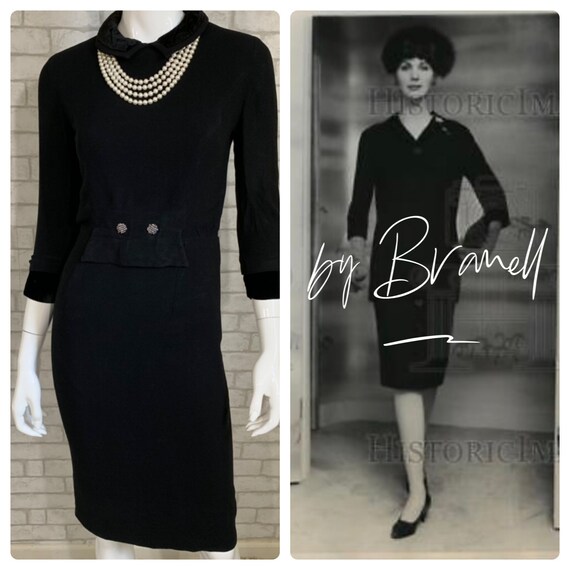 Vintage/Antique House of Branell 40's wiggle dress