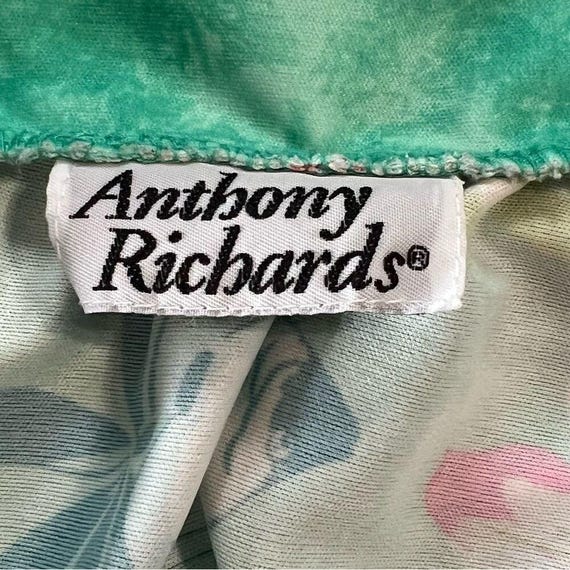 Vintage 80's Anthony Richards Green Floral Housed… - image 10