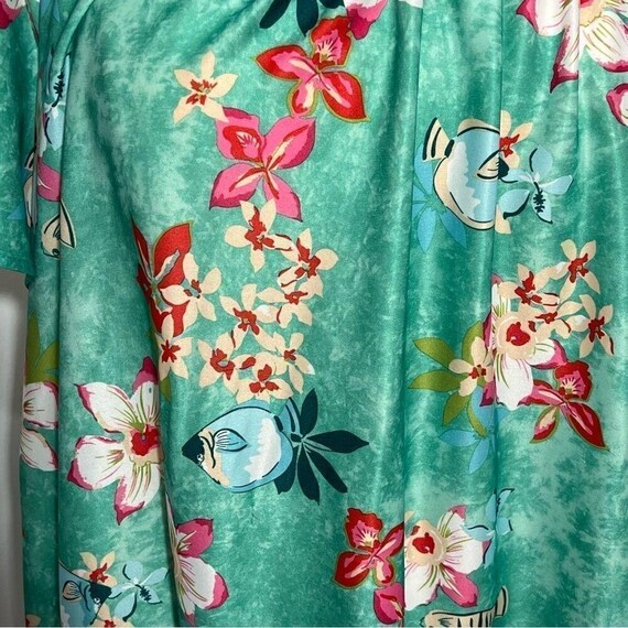 Vintage 80's Anthony Richards Green Floral Housed… - image 9